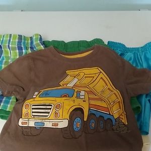 Three boys size 2t shorts and truck shirt
